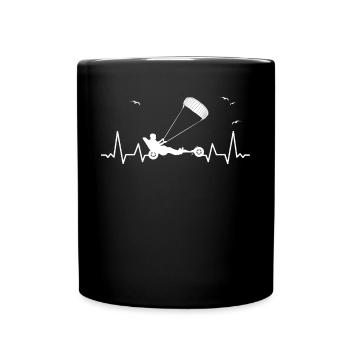 Strand-Kite Windracer Land-Kite Kite-Strandsegler - Tasse einfarbig - Schwarz - Vorne