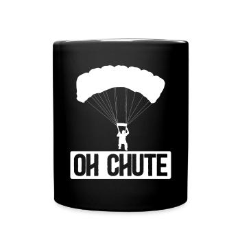 Oh parachute. Parachutisme et - Mug uni - noir - Devant