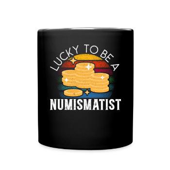 Collecte de pièces de collection numismate - Mug uni - noir - Devant
