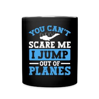 Je saute des avions. Pour - Mug uni - noir - Devant