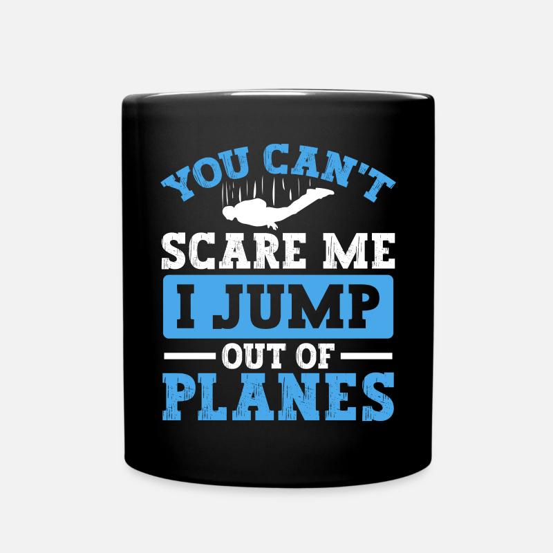 Je saute des avions. Pour - Mug uni - noir