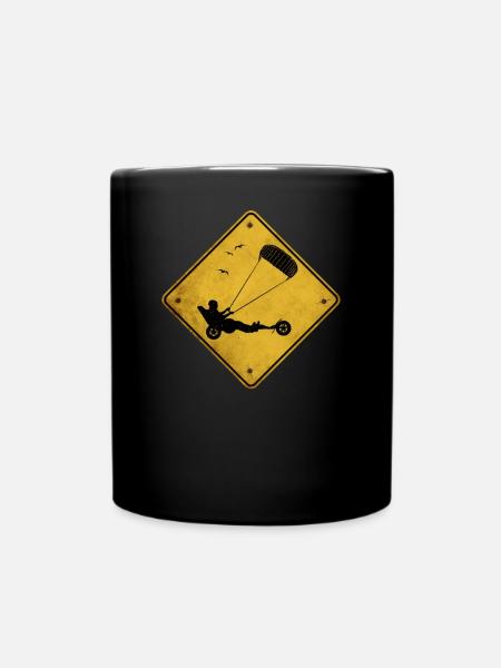 Beach Kite Windracer Land Kite Kite Beach Sailor - Mug uni - noir