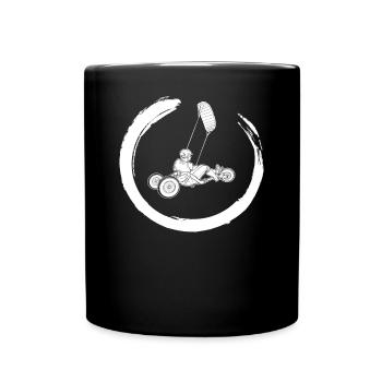 Strand-Kite Windracer Land-Kite Kite-Strandsegler - Tasse einfarbig - Schwarz - Vorne