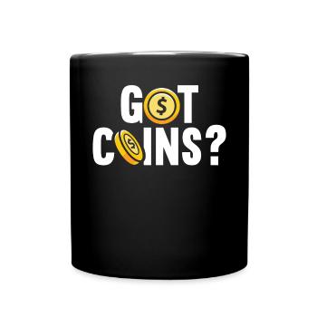 Münzsammler Numismatiker Münzsammeln - Tasse einfarbig - Schwarz - Vorne