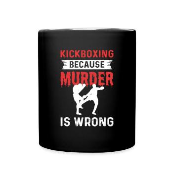 Martial-arts-kämpfer Und Kickboxer. Kickboxen - Tasse einfarbig - Schwarz - Vorne