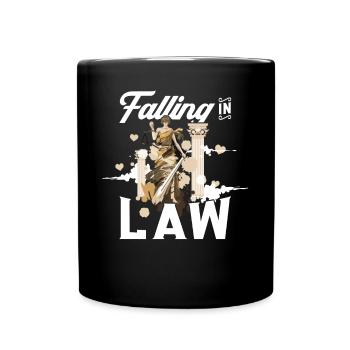 Falling In Law - Law Student - Full Colour Mug - black - Front