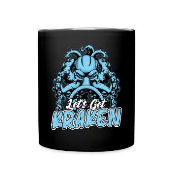 Let's get octopus - Octopus - Full Colour Mug - black - Front