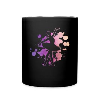 Ballet Dancer Aquarelles - Ballet Dancer - Mug uni - noir - Devant