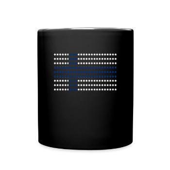 Finland flag - Full Colour Mug - black - Front