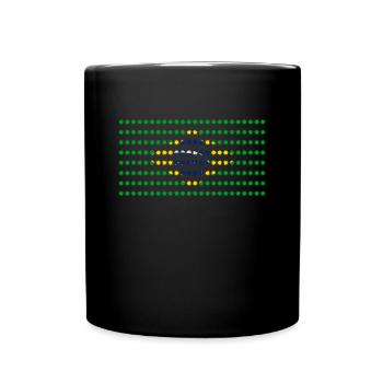 Brazil Flag - Full Colour Mug - black - Front