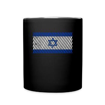 Drapeau d’Israël - Mug uni - noir - Devant