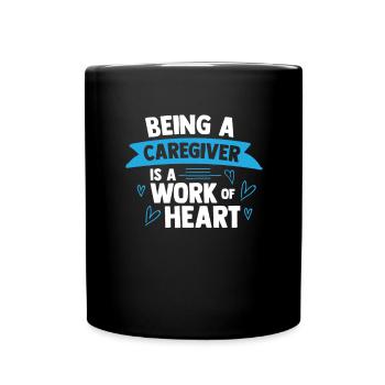 Altenpfleger Geschenk Betreuer - Tasse einfarbig - Schwarz - Vorne