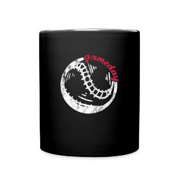 Softball - Full Colour Mug - black - Front