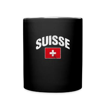 Suisse Suisse Alpes Suisses Cadeau - Mug uni - noir - Devant