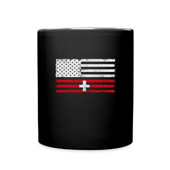 Suisse Amérique Suisse Alpes suisses Cadeau - Mug uni - noir - Devant