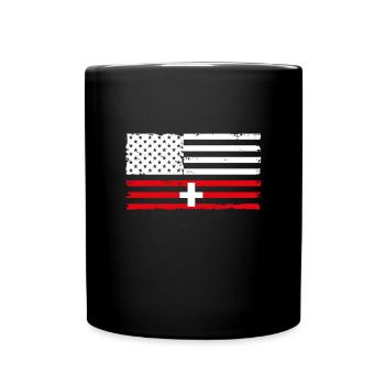 Suisse Amérique - Mug uni - noir - Devant