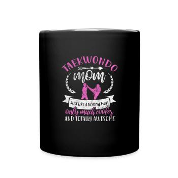 Mère de Taekwondo - Mug uni - noir - Devant