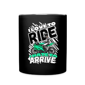 Motorcycle Lifestyle / Motorcycle / Motorcycle biker - Full Colour Mug - black - Front