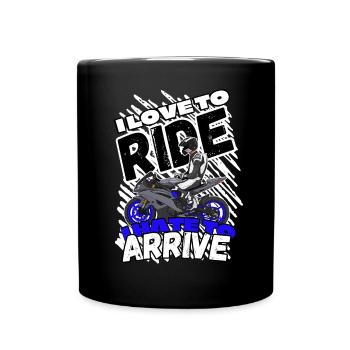 Motorcycle Lifestyle / Motorcycle / Motorcycles biker - Full Colour Mug - black - Front