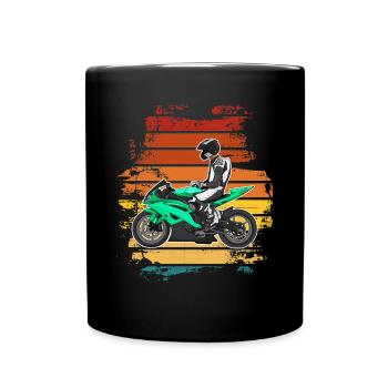 Moto Lifestyle / Moto / Moto motard - Mug uni - noir - Devant