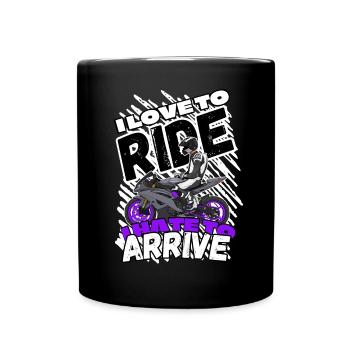 Motorcycle Lifestyle / Motorcycle / Motorcycle biker - Full Colour Mug - black - Front