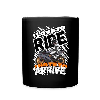 Motorcycle Lifestyle / Motorcycle / Motorcycles biker - Full Colour Mug - black - Front