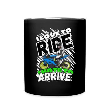 Motorcycle Lifestyle / Motorcycle / Motorcycle biker - Full Colour Mug - black - Front