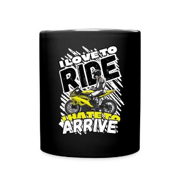 Motorcycle Lifestyle / Motorcycle / Motorcycles biker - Full Colour Mug - black - Front