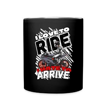 Motorcycle Lifestyle / Motorcycle / Motorcycle biker - Full Colour Mug - black - Front