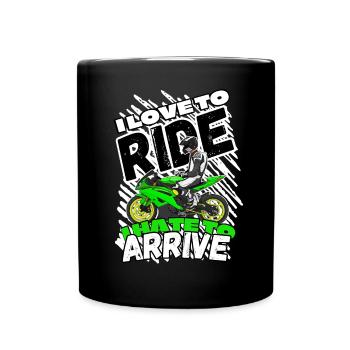 Motorcycle Lifestyle / Motorcycle / Motorcycle biker - Full Colour Mug - black - Front