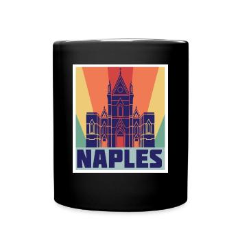 Italien Souvenir Neapel Italienisches Zuhause Mitt - Tasse einfarbig - Schwarz - Vorne