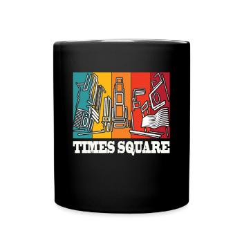 Times Square New York Souvenir NYC New York City R - Tasse einfarbig - Schwarz - Vorne