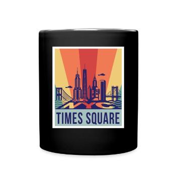 NYC Times Square New York Souvenir New York City T - Tasse einfarbig - Schwarz - Vorne