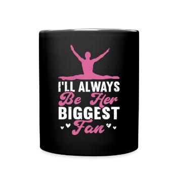 Akrobat Turner Gymnastik Turnen Tumbling - Tasse einfarbig - Schwarz - Vorne