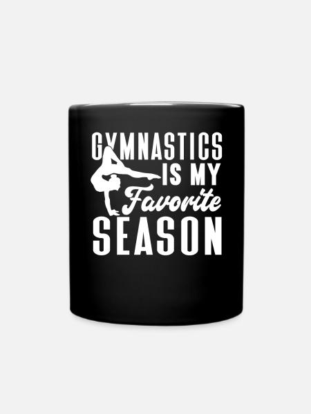Akrobat Turner Gymnastik Turnen Tumbling - Tasse einfarbig - Schwarz