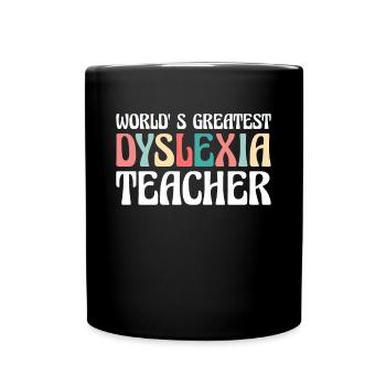 Le plus grand enseignant de dyslexie au monde - Mug uni - noir - Devant