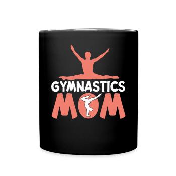 Akrobat Turner Gymnastik Turnen Tumbling - Tasse einfarbig - Schwarz - Vorne