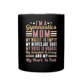 Acrobat Gymnastics Gymnastics Tumbling - Full Colour Mug - black - Front