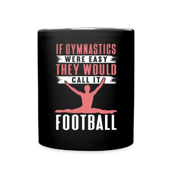 Akrobat Turner Gymnastik Turnen Tumbling - Tasse einfarbig - Schwarz - Vorne