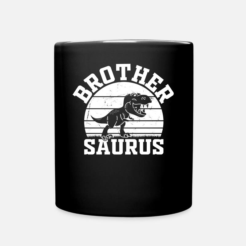 Brother Saurus Brother Dino Brothersaurus Brother - Tasse einfarbig - Schwarz