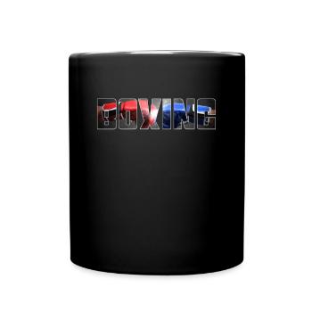Boxe - Mug uni - noir - Devant