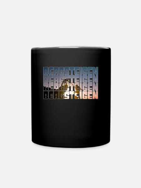 bergsteigen - Tasse einfarbig - Schwarz