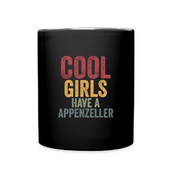 Les filles cool ont un appenzeller - Mug uni - noir - Devant