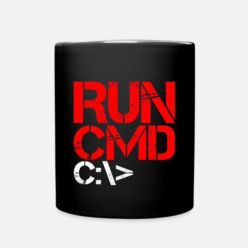 Run Cmd 4 - Full Colour Mug - black