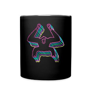 Gibbon - Tasse einfarbig - Schwarz - Vorne