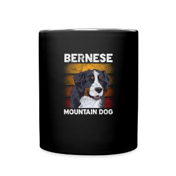 Chien de montagne bernois Chien de montagne Chien Amoureux Cadeau - Mug uni - noir - Devant