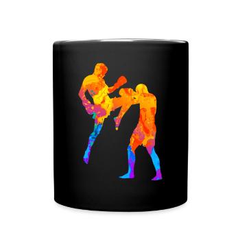 Kickboxing Boxe thaïlandaise MMA Krav Maga - Mug uni - noir - Devant