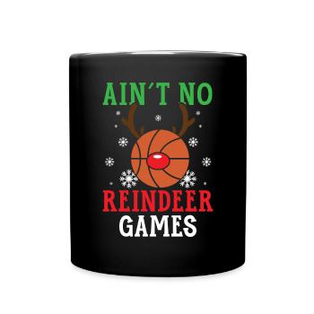 Basketball Player Sport Merry Xmas Christmas Day - Full Colour Mug - black - Front