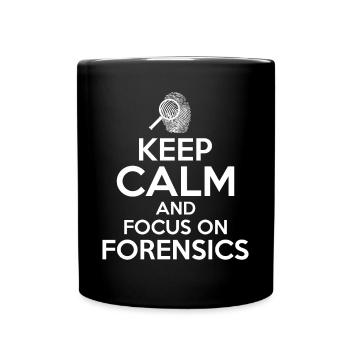 Forensiker Forensische Wissenschaft - Tasse einfarbig - Schwarz - Vorne