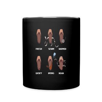 The Life of a Pointe Shoe - Ballet Dancer - Full Colour Mug - black - Front